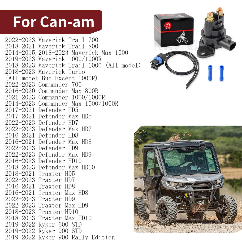 Starter Relay Solenoid for Can-Am Commander Max 700 800R 1000/1000R (2014–2023)