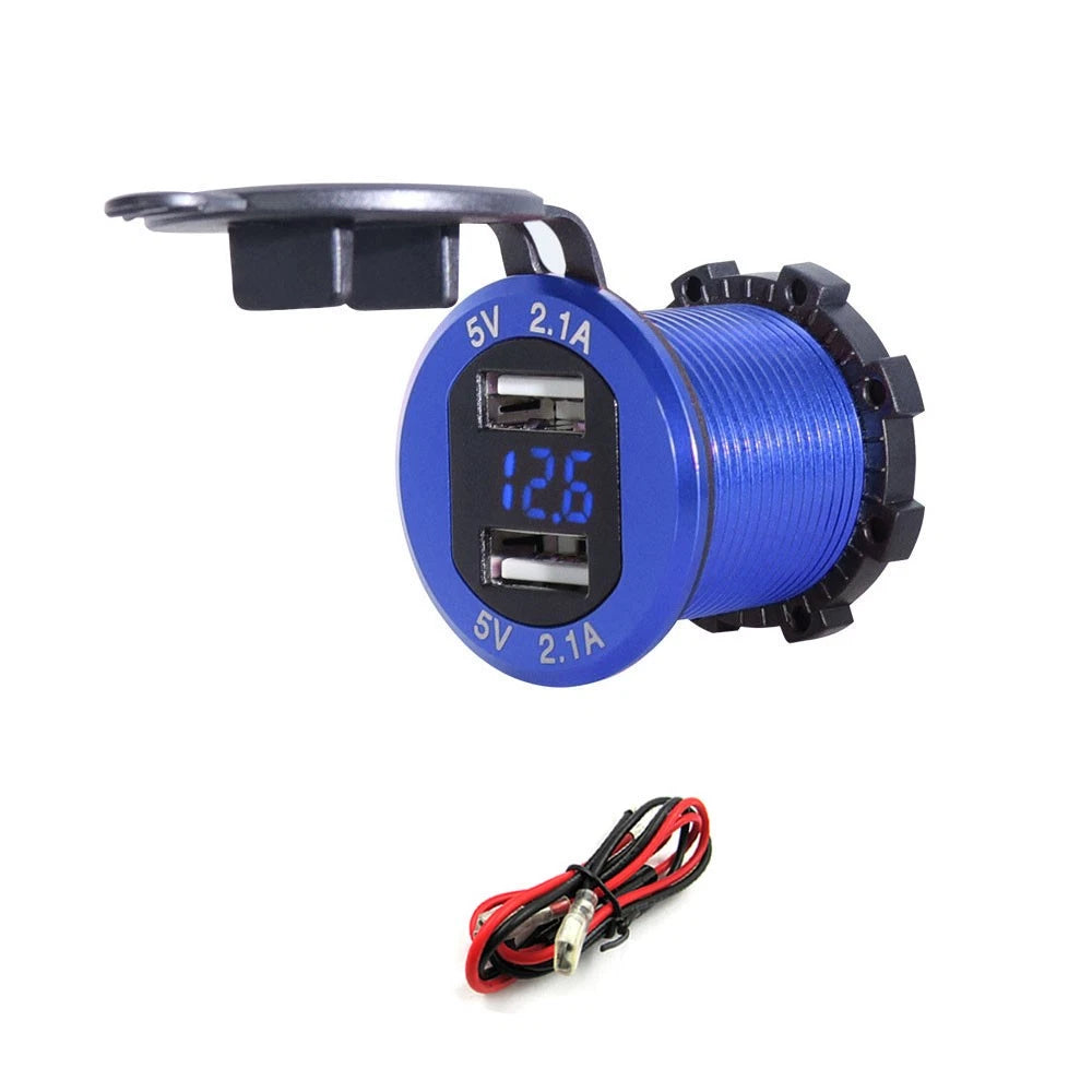 Dual USB Phone Charger for Car (12-24V)