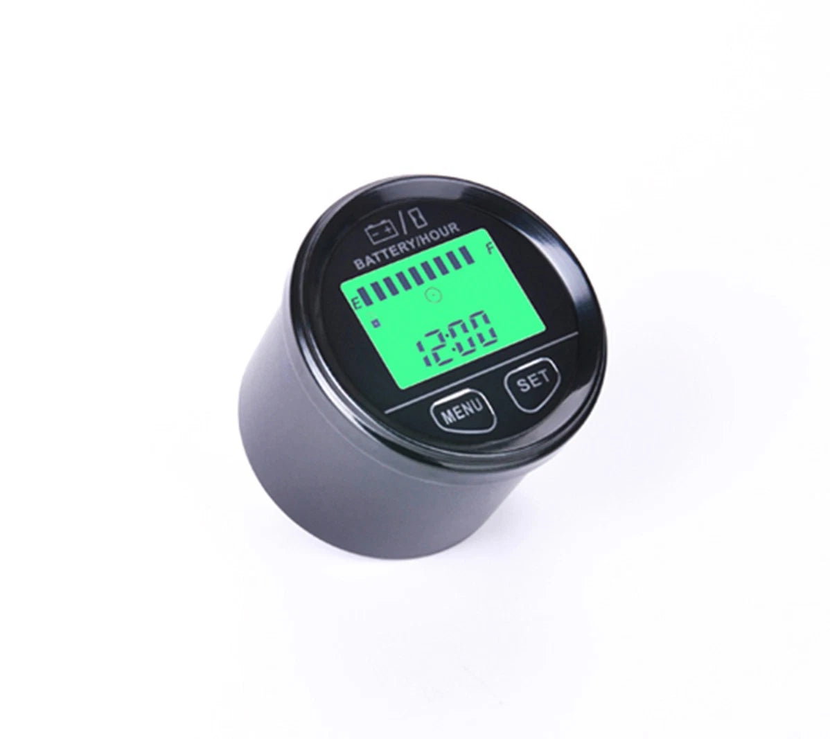 Backlit LCD Battery Level Hour Meter Gauge for 12v 24v 36v 48v Systems