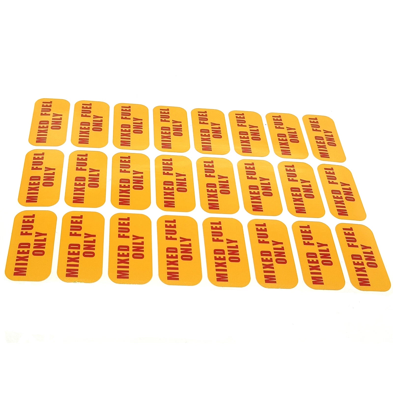 Mixed Fuel Only Sticker for Automotive Use - Weather Proof
