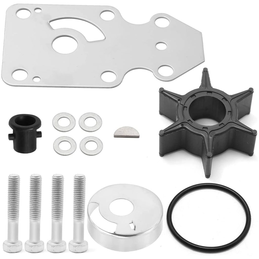 Water Pump Impeller Repair Kit for Yamaha F9.9 F15 T9.9 (1999–2023) 63V-W0078-02-00