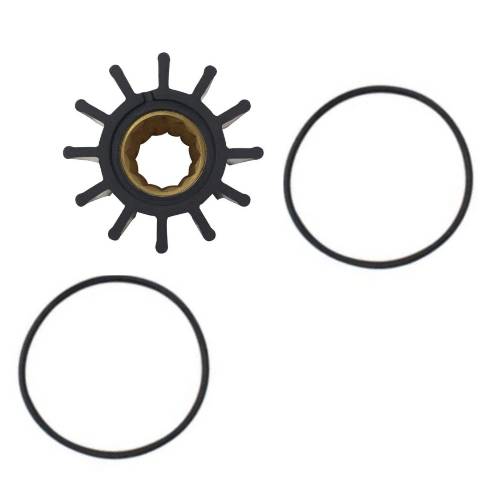 Impeller and O-ring for Yanmar 6LY3-ETP, 6LY3-STP (Replaces 119574-42552, 119578-42560)