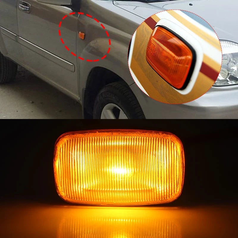 Clear Side Indicator Fender Marker Light for Toyota Land Cruiser Prado (1996–2002)