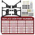Rear Upper Lower A-Arm Kit for Polaris Sportsman 800 (2005–2007)