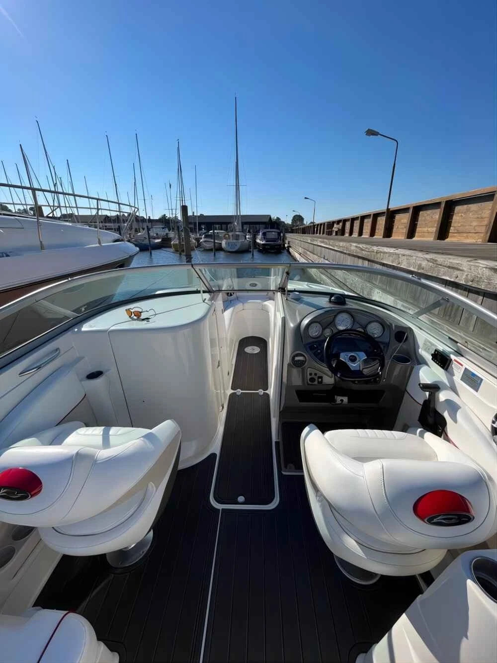 EVA Foam Faux Teak Deck Floor Mat for Rinker Captiva 246 (2008)