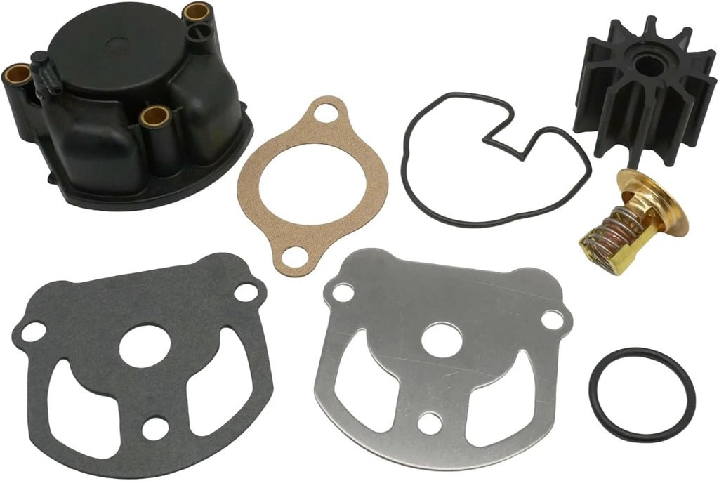Water Pump Kit & Thermostat for OMC Cobra 2.3 2.5 3.0 4.3 4.6 5.0 5.7 5.8 7.5L (1986–1993)