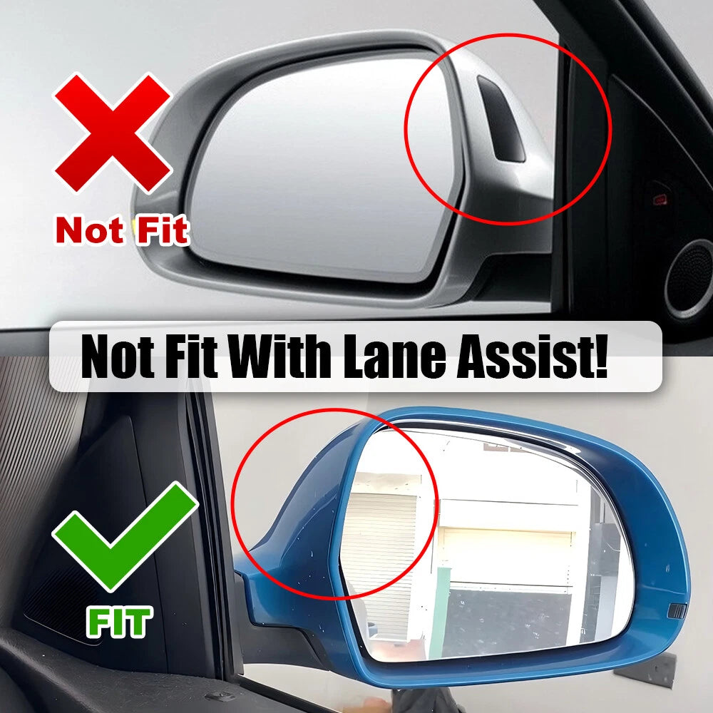 Gloss Black Rearview Mirror Cap Covers for Audi A4 B7 (2005–2008)