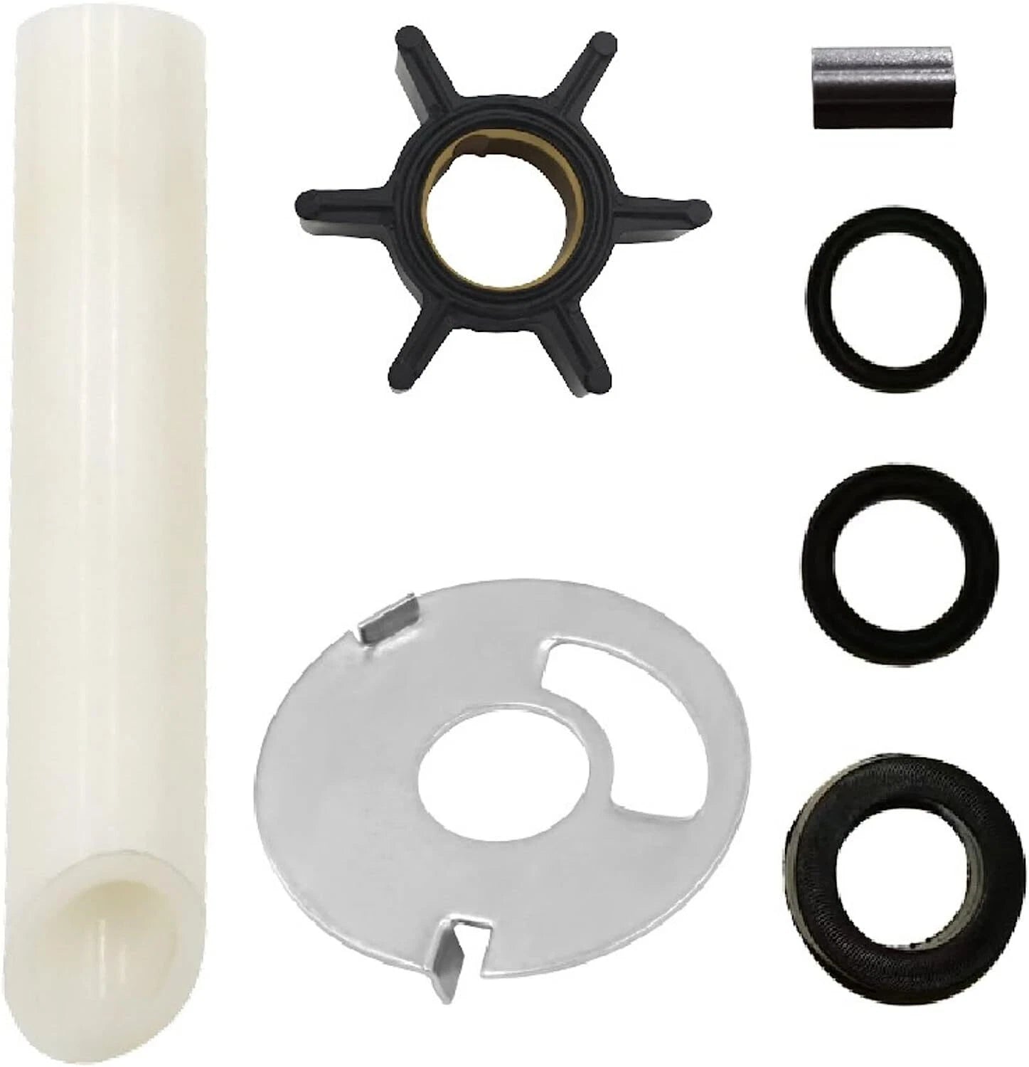 Water Pump Impeller Repair Kit for Mercury Outboards 4-9.8 HP (47-39074)