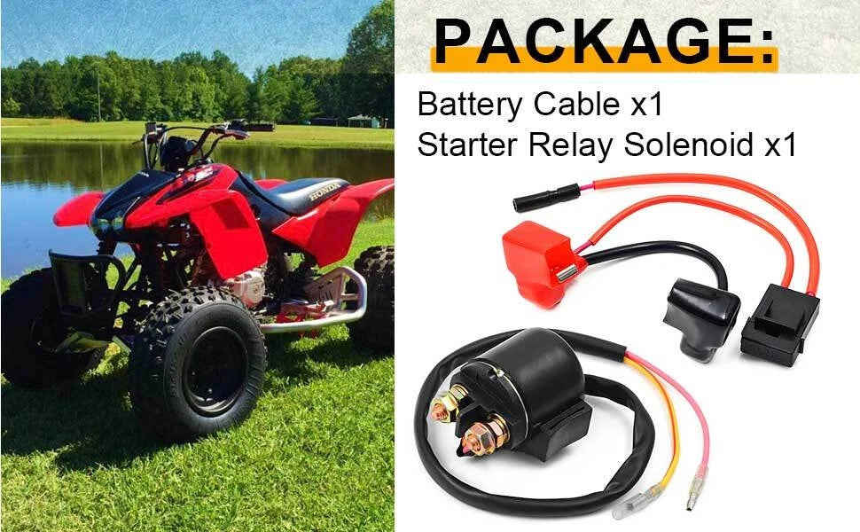 Starter Relay Solenoid Positive Battery Cable for Honda TRX400EX (1999–2007)