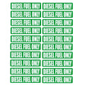 20 Pack Diesel Fuel Only Warning Labels Removable Vinyl Stickers