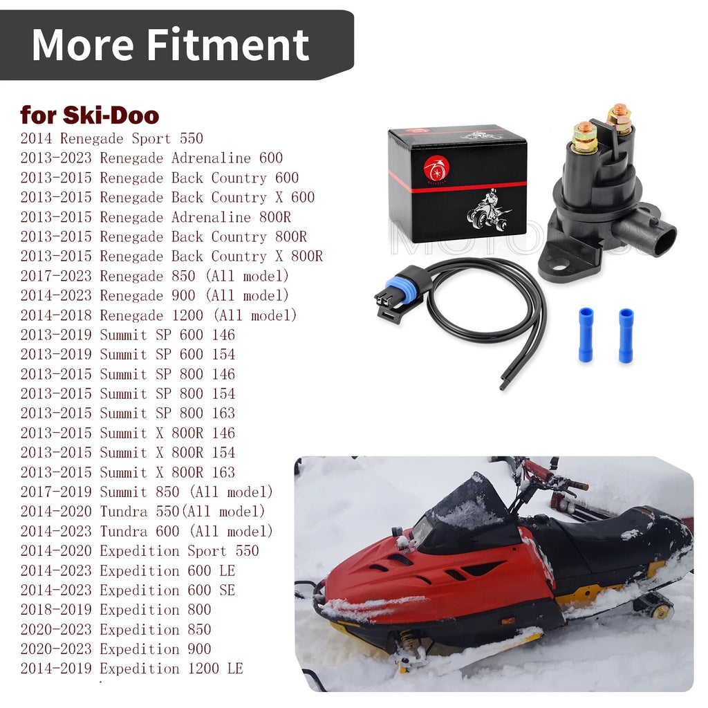 Starter Solenoid Relay for Ski Doo Expedition MXZ Renegade 600 800 900 (2014–2023)
