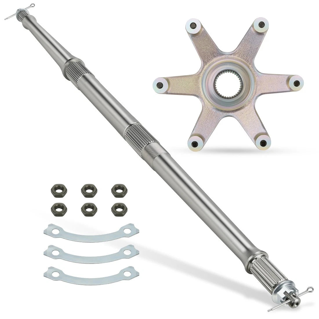 Rear Axle Shaft & Sprocket Hub Nuts Kit for Yamaha Banshee 350 (1989–2006)