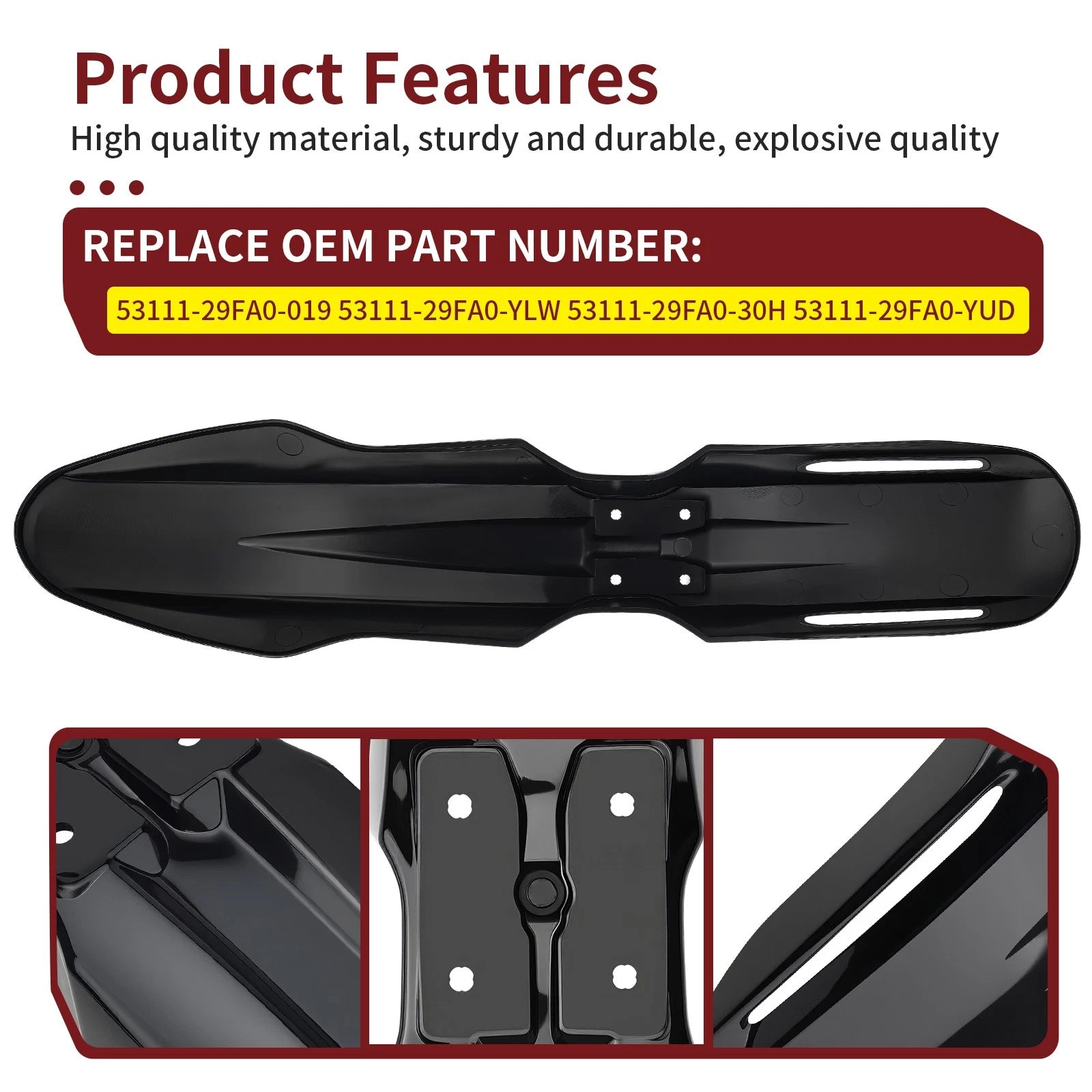 Front Fender Mudguard for Suzuki DR-Z400SM (2005–2024) 53111-29FA0-019