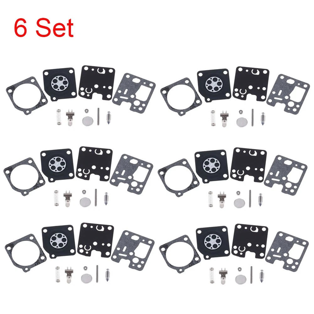 6X Carburetor Repair Kit for Echo SRM-225 PB-251 GT-225 (Zama RB-123 RB-188)
