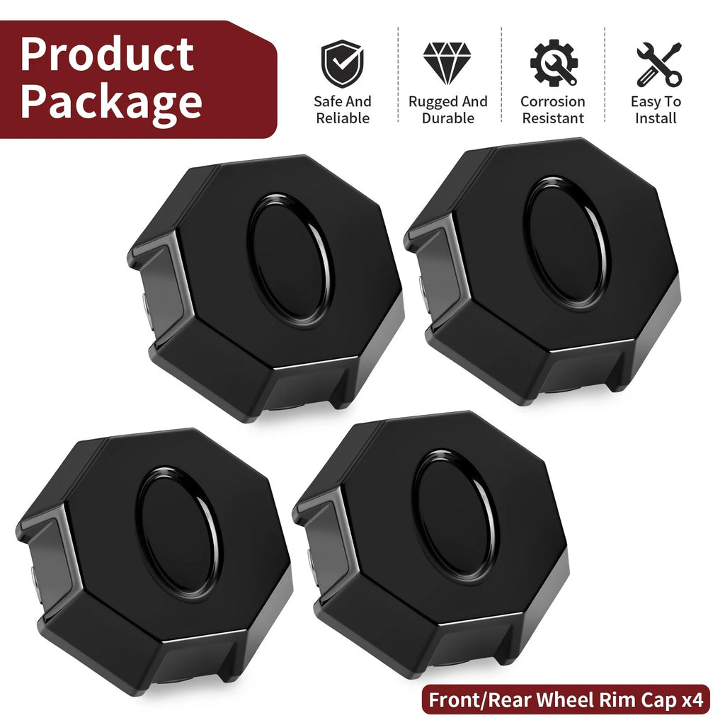 4 Pack Wheel Rim Caps for Polaris Ranger Crew 1000 EPS (2018) Replaces 1521954-067