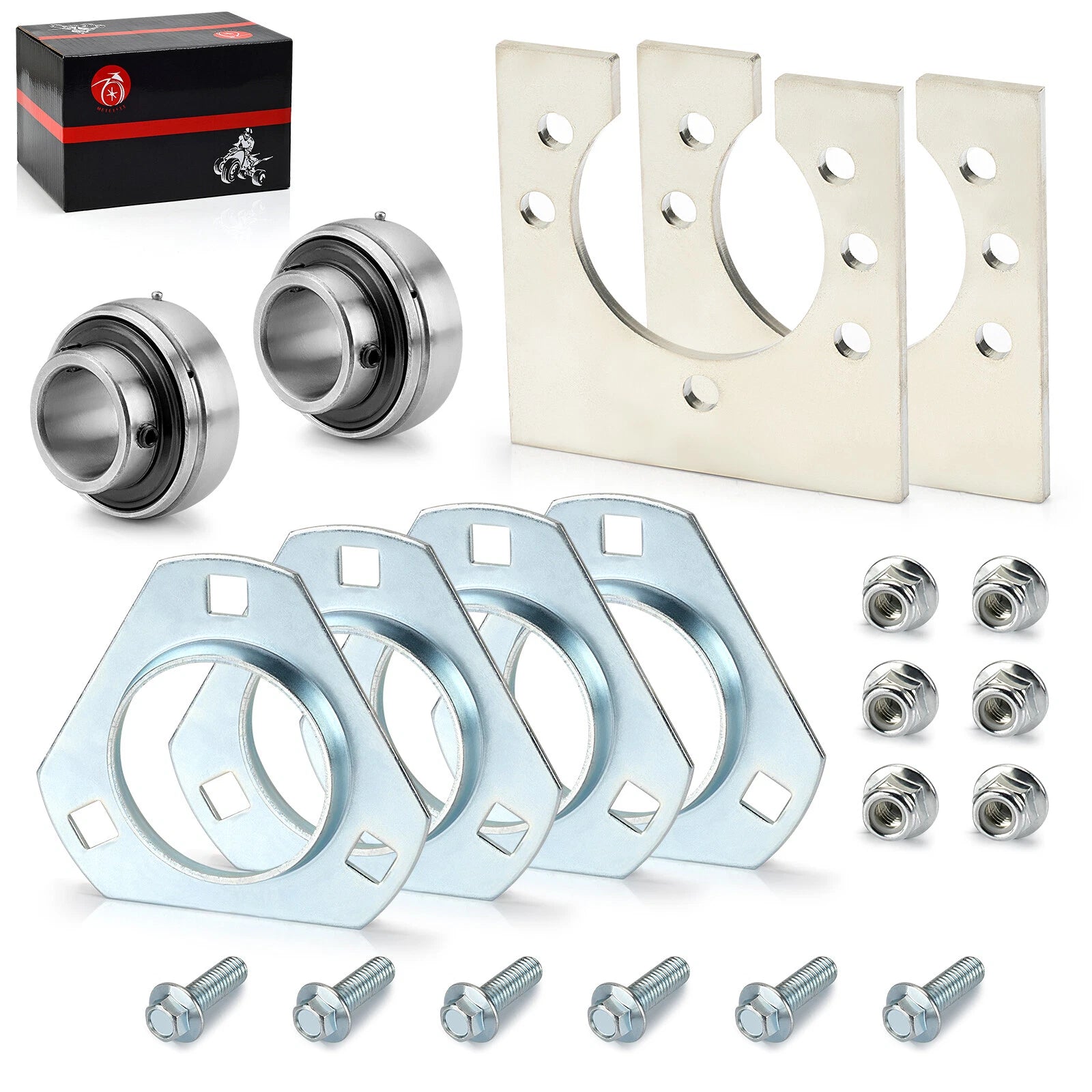 1" Live Axle Bearing Kit for Go-Kart (Fits Mini Bike)