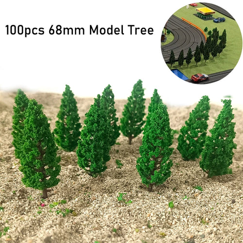 100Pcs Model Trees for Train Railway Landscape Wargame Scenery