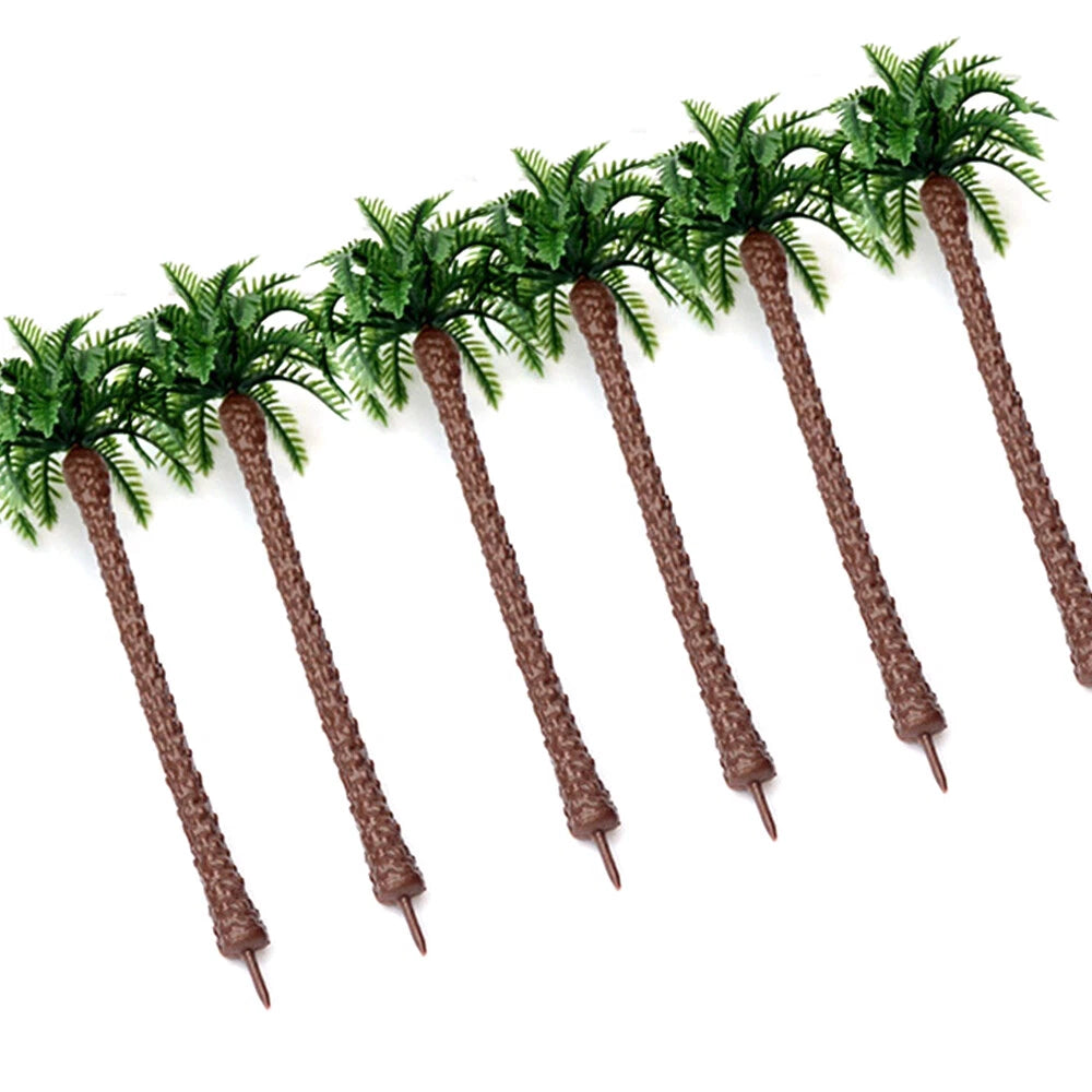 20pcs Coconut Palm Model Trees for Miniature Dioramas