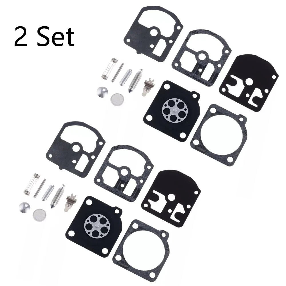 Set of 2 Carburetor Repair Kits for ZAMA RB-5 RB-7 RB-11 RB-14 (STIHL 09 010 011 012)