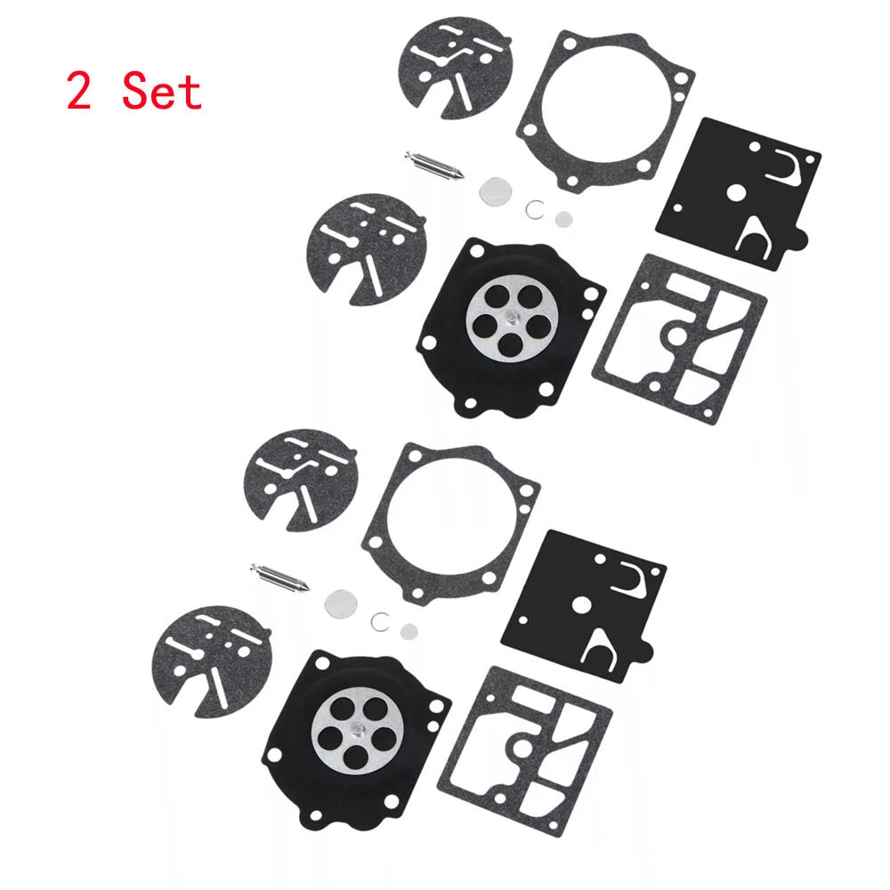 Set of 2 Carburetor Kits for Stihl 015, Husqvarna 44, 140S, 240S, 444 (K10-HDC)
