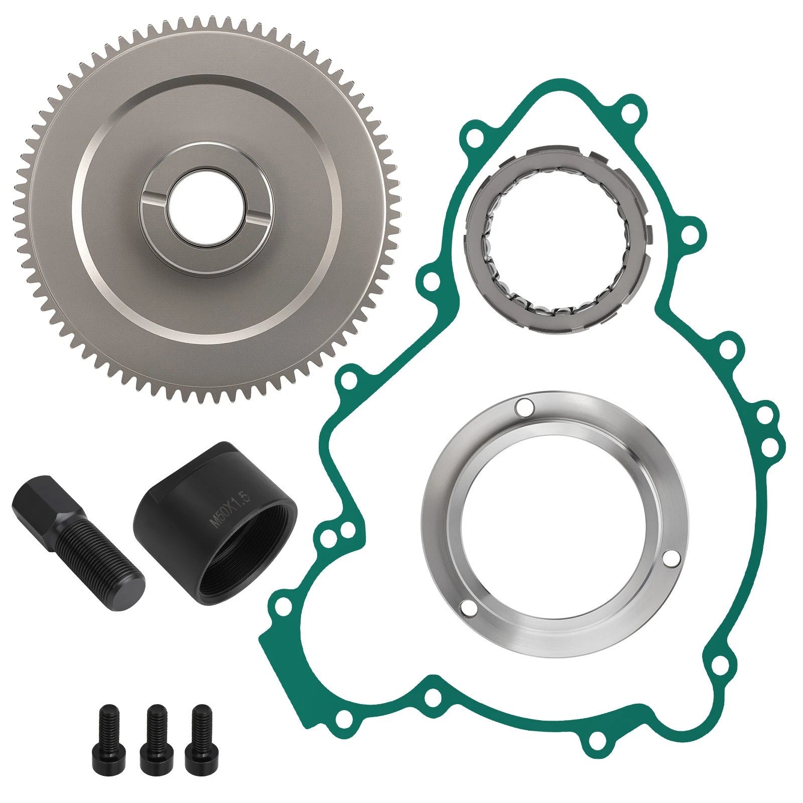 Starter Clutch Idler Gear Kit for Polaris RZR Turbo S / S 4 / 4 (2018–2023)