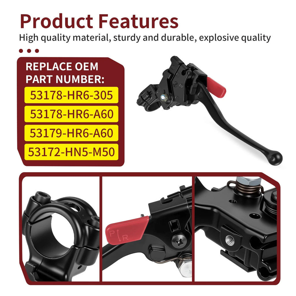 Rear Brake Lever Assembly for Honda Recon 250 TRX250TE (2016–2024) 53178-HR6-305