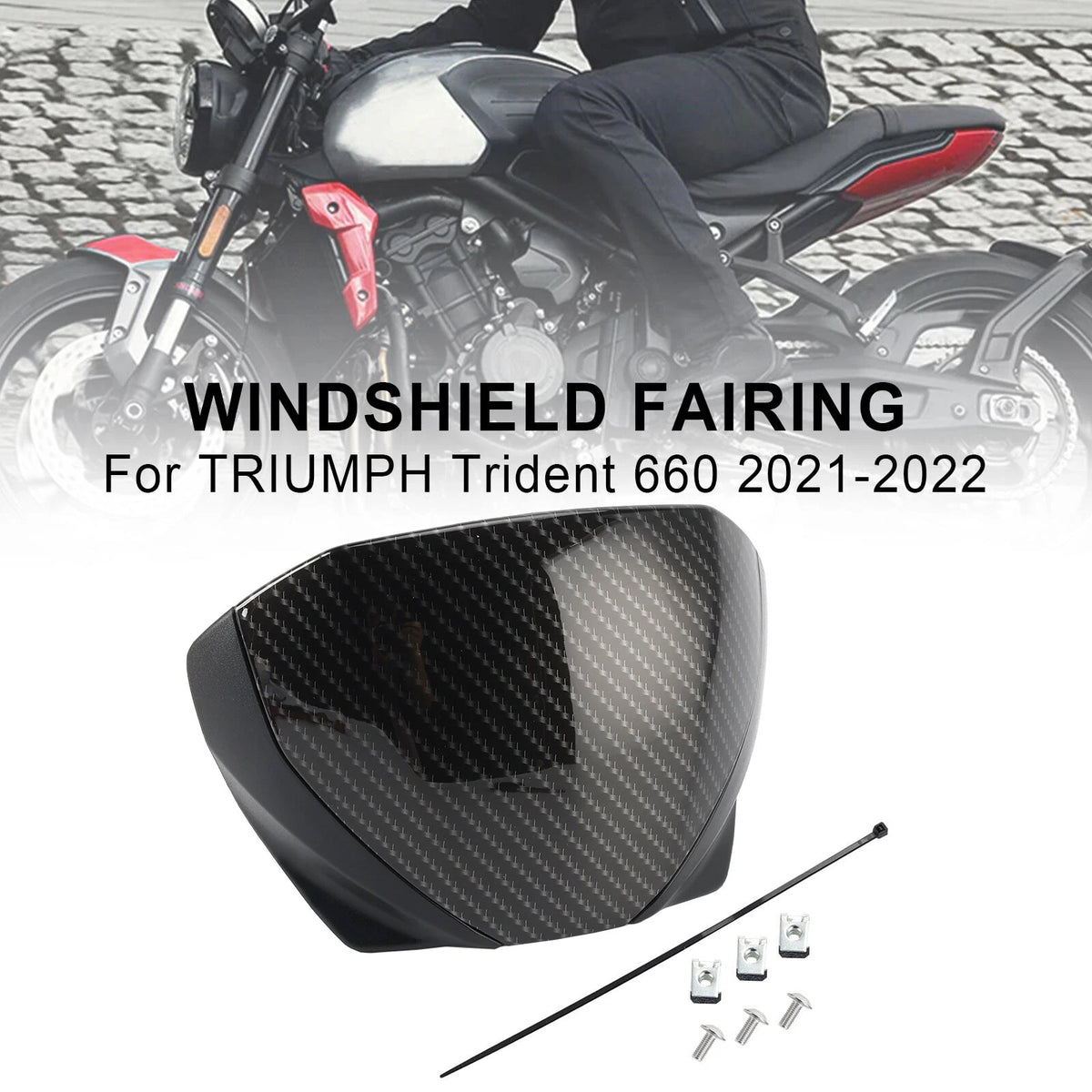 Windshield Fairing Deflector for Trident 660 (2021)