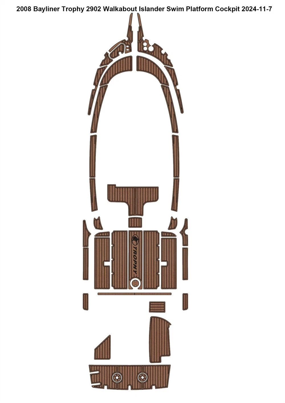 EVA Flooring for Bayliner Trophy 2902 (2008)