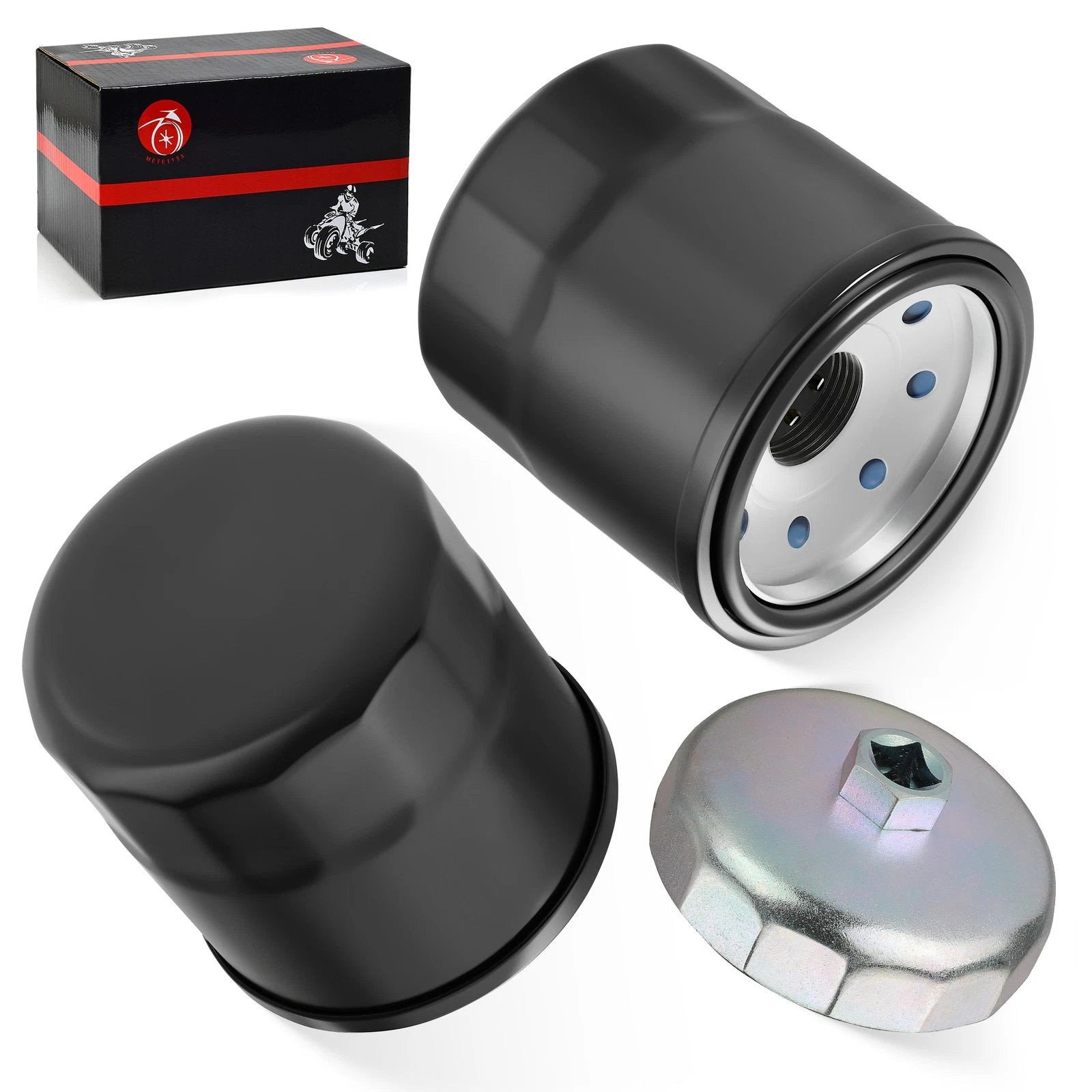 2X Oil Filter for Kawasaki Brute Force 750 KVF750 (2005–2019, 2021–2024)
