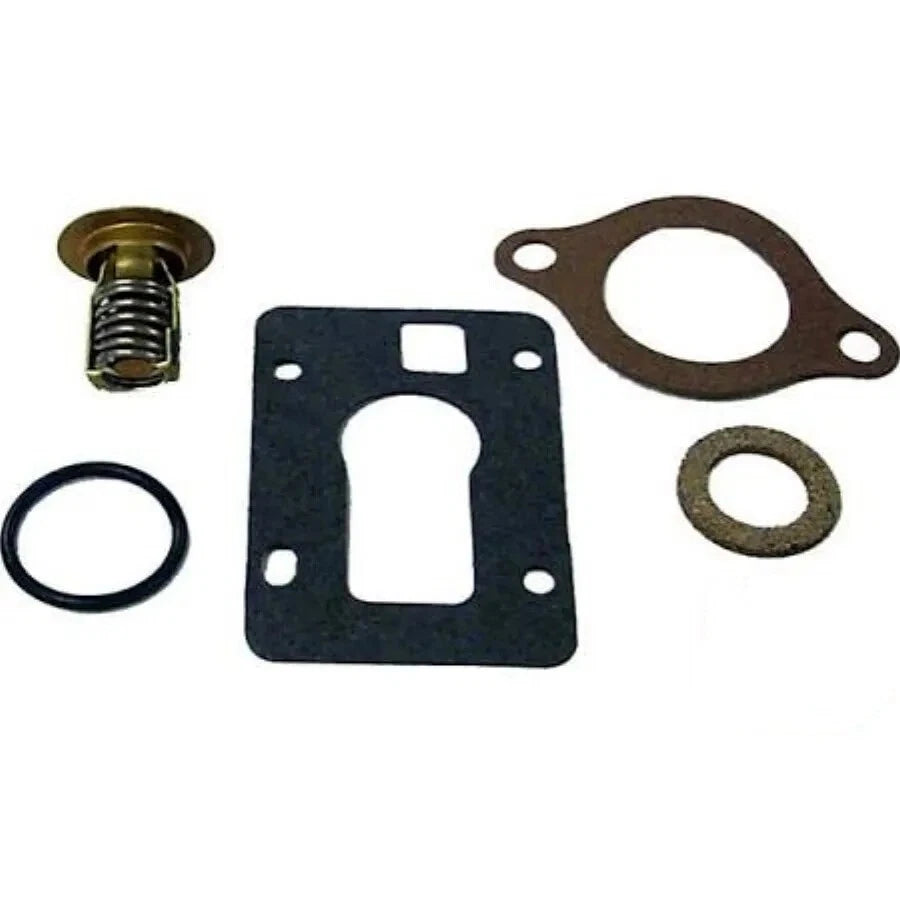 Thermostat Kit 160°F for OMC Sterndrive Cobra 5.0L 5.7L 7.5L (13430, 18-3653)