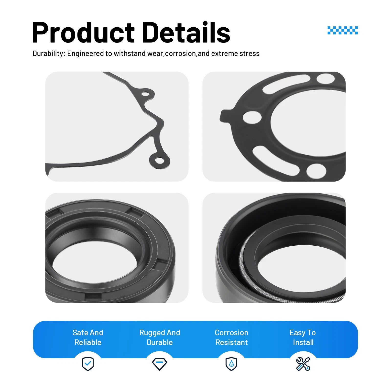 Complete Engine Gasket Oil Seal Kit for Honda CR80R CR80RB (1992–2002)