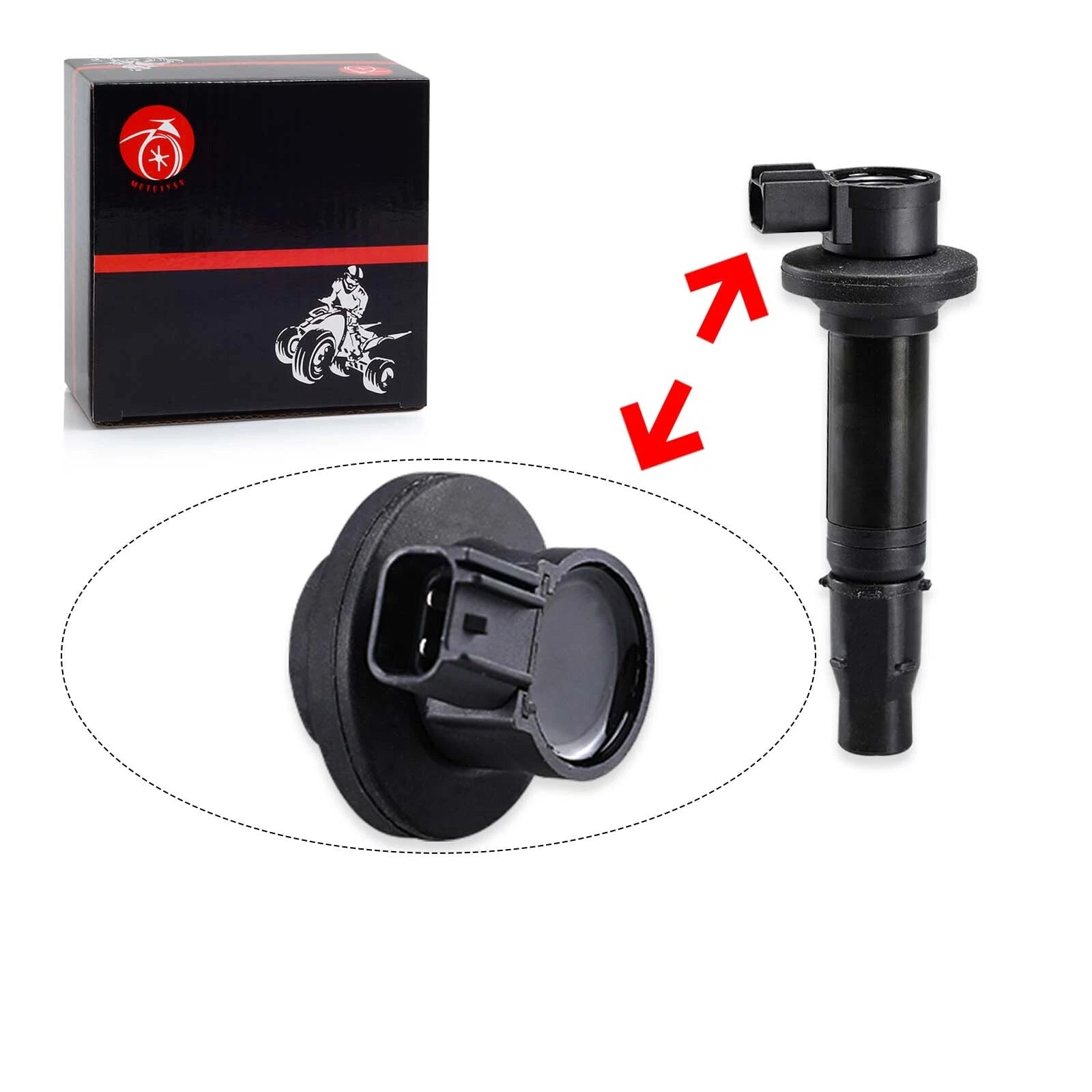 Set of 4 Ignition Coils for Yamaha YZF-R6 (1999–2002) 5EB-82310-00-00
