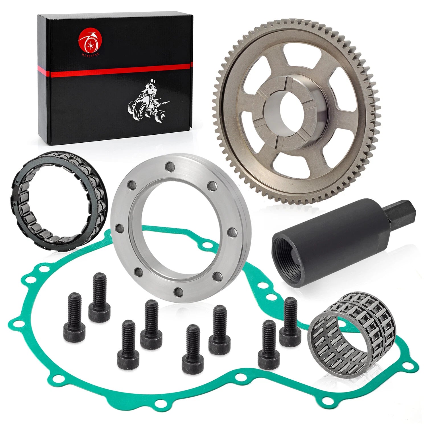Flywheel Puller Starter Clutch Idler Gear 72T for Polaris Predator 500 (2003–2007)