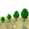 10Pcs Model Trees for Garden Train Railway Diorama (HO N Scale)