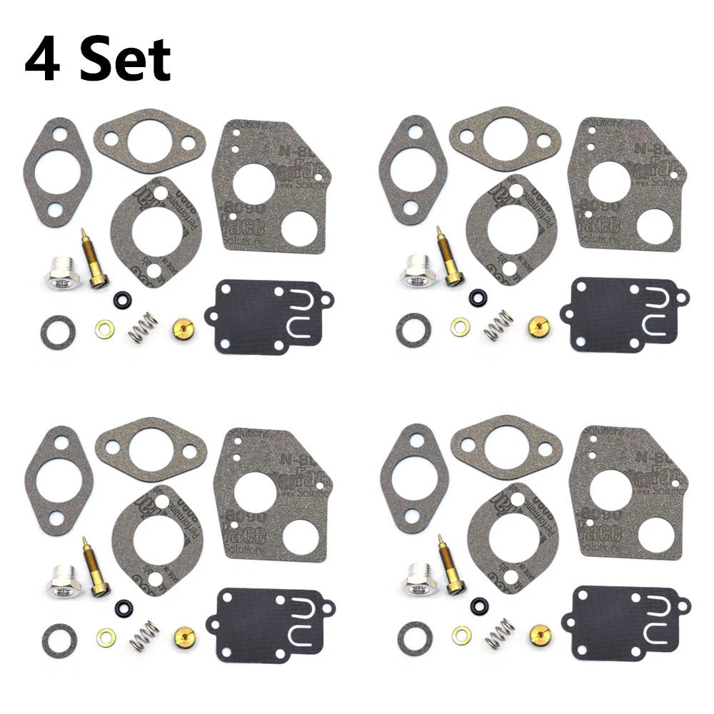 Set of 4 Carburetor Repair Kits for Briggs & Stratton 3-5HP Engines (494624, 495606)