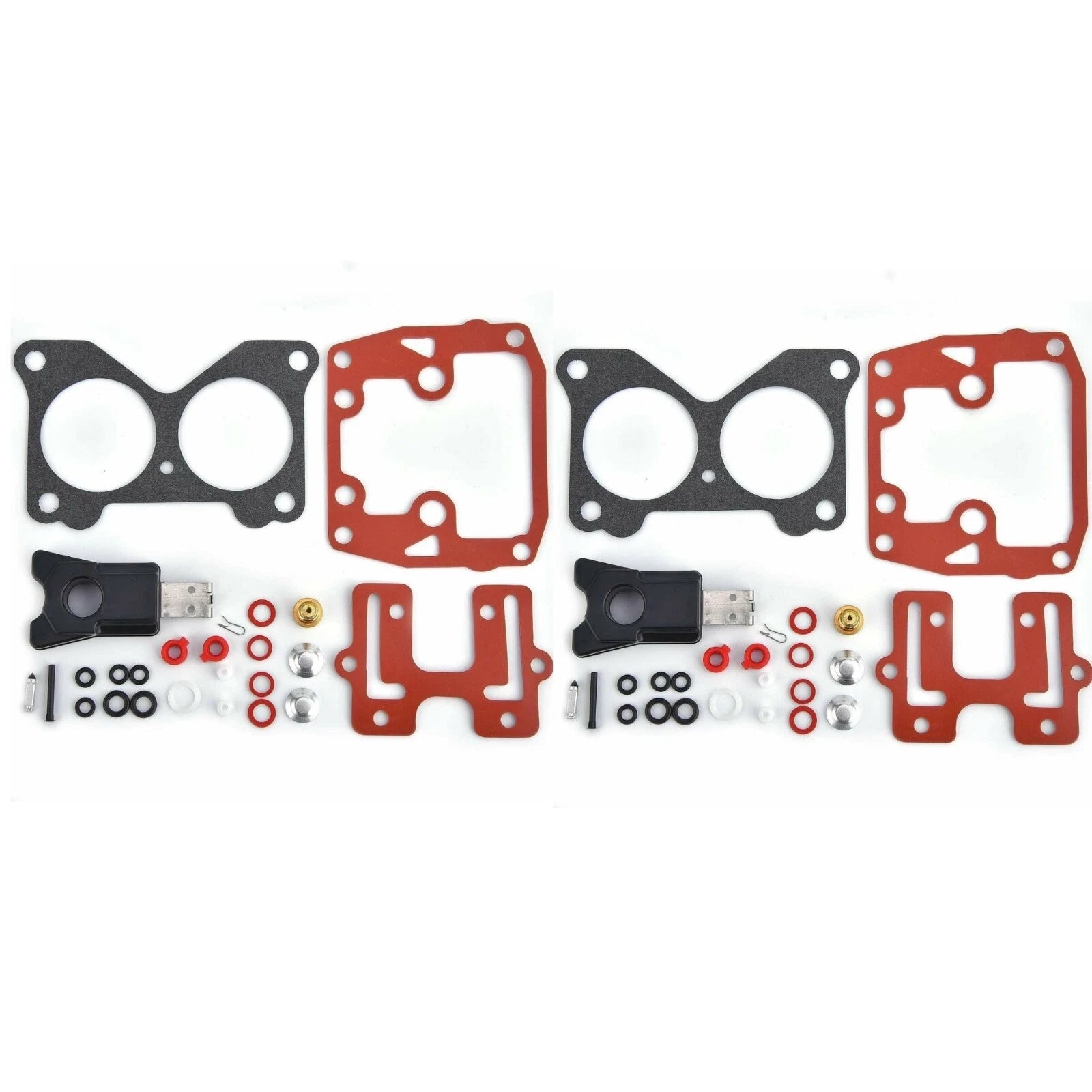 2 Sets Carburetor Kit 439076 for Johnson Evinrude V6 150-235 HP (1990-1999)