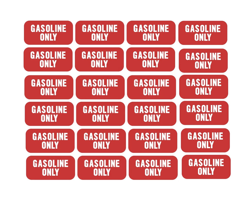 24Pcs Gasoline Only Fuel Caution Warning Decal for Gas Tank