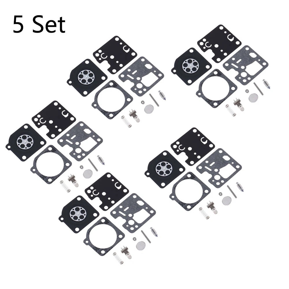 Set of 5 Carburetor Repair Kits for ECHO ES230 ES231 PB230 PB231 ZAMA RB-107