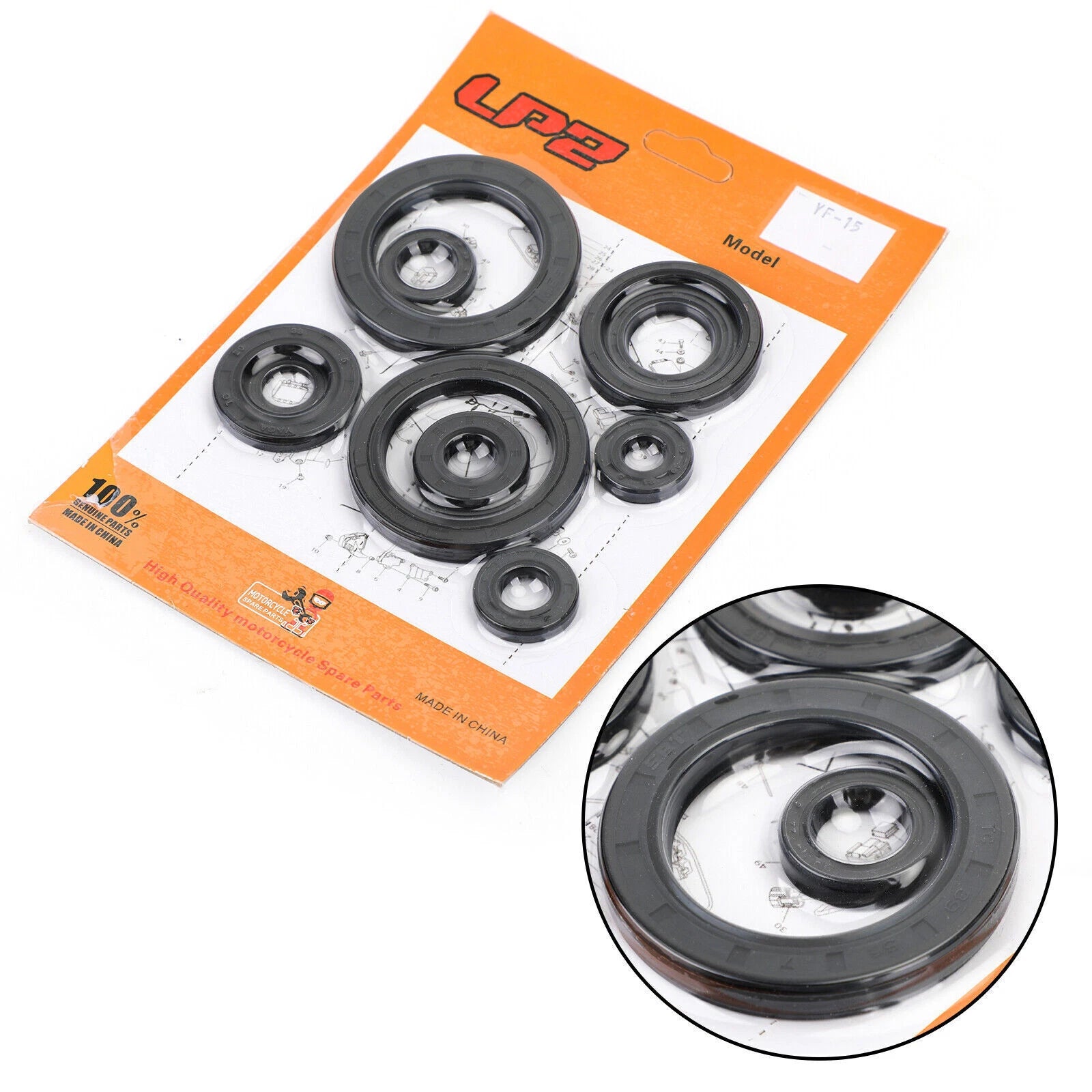 Complete Engine Oil Seal Crankcase Kit 10pcs for Honda CRF450R (2002–2006)