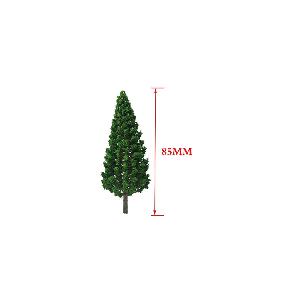 20pc Pine Trees for HO OO Scale Train Railroad Landscape (85mm)