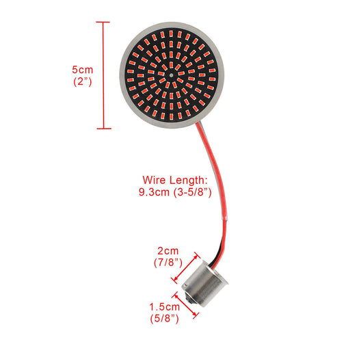 1156 LED Turn Signal Light Inserts for Harley Softail Touring Dyna Sportster (T)