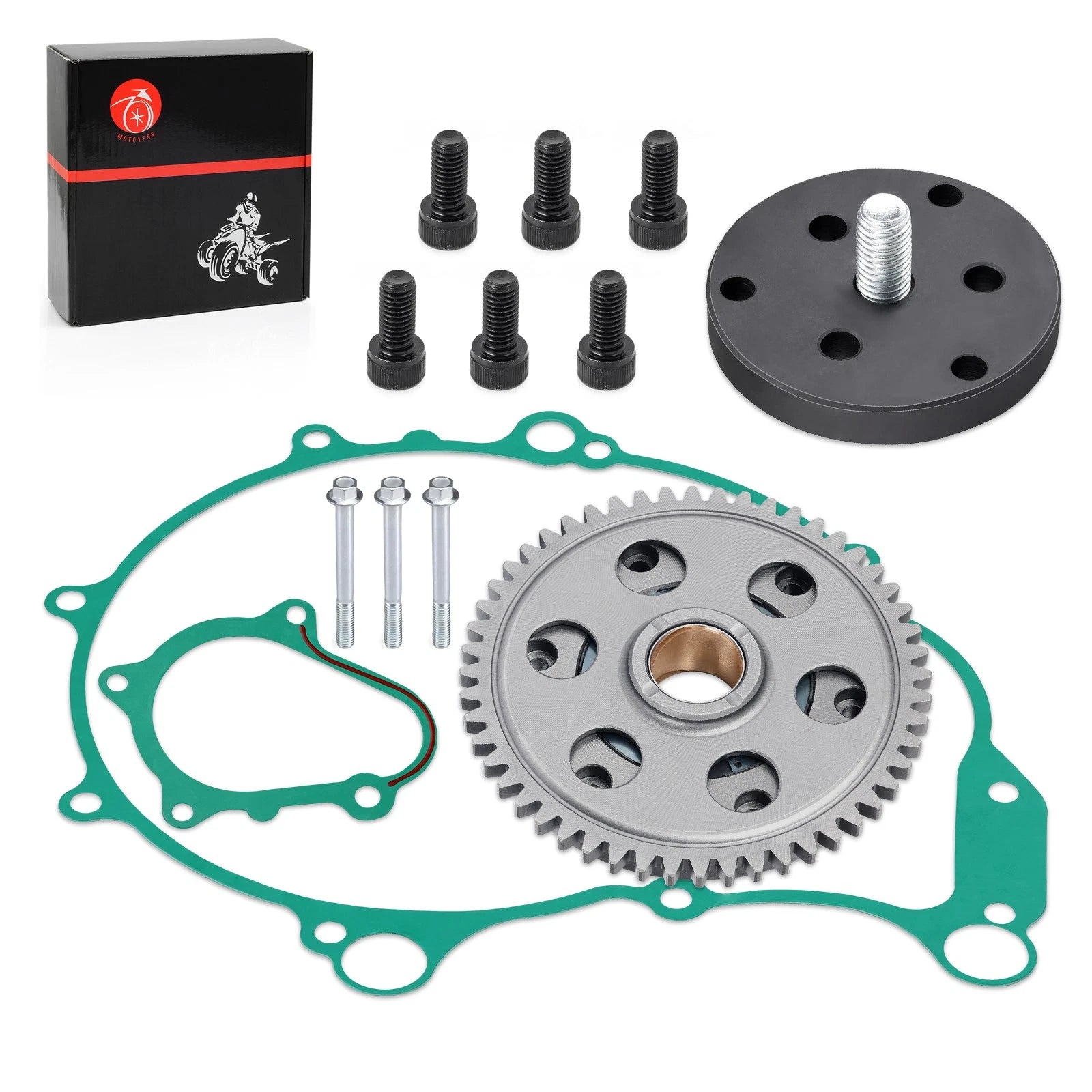 Starter Clutch & Gear Idler with Gaskets for Yamaha YFM660R Raptor 660R (2004–2005)