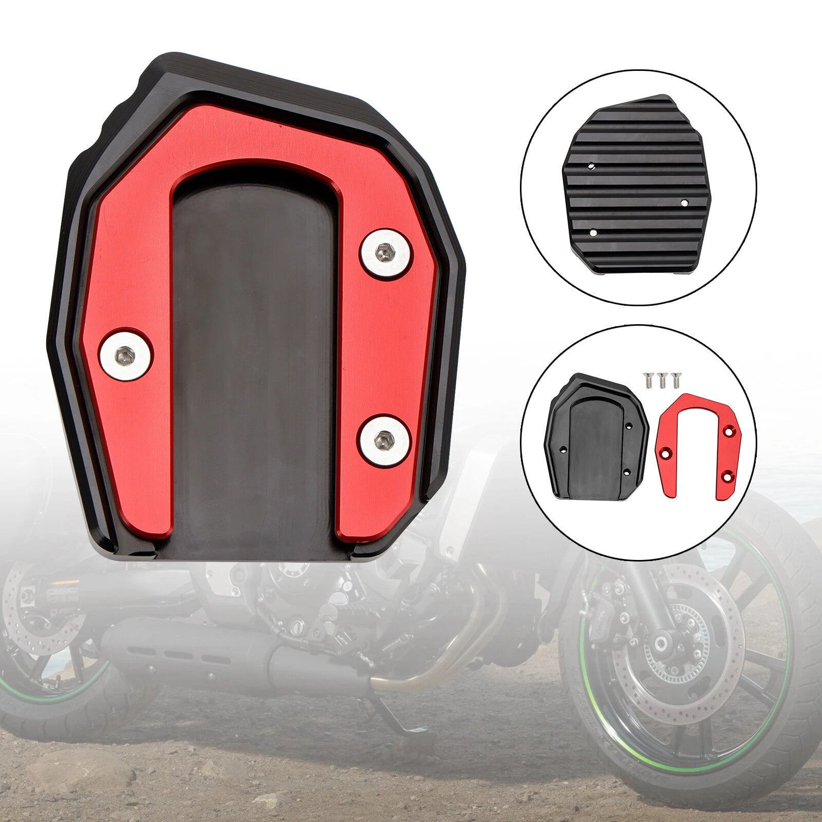 Kickstand Enlarged Plate Pad for Kawasaki Vulcan S 650 VN650 (2015–2021) T8