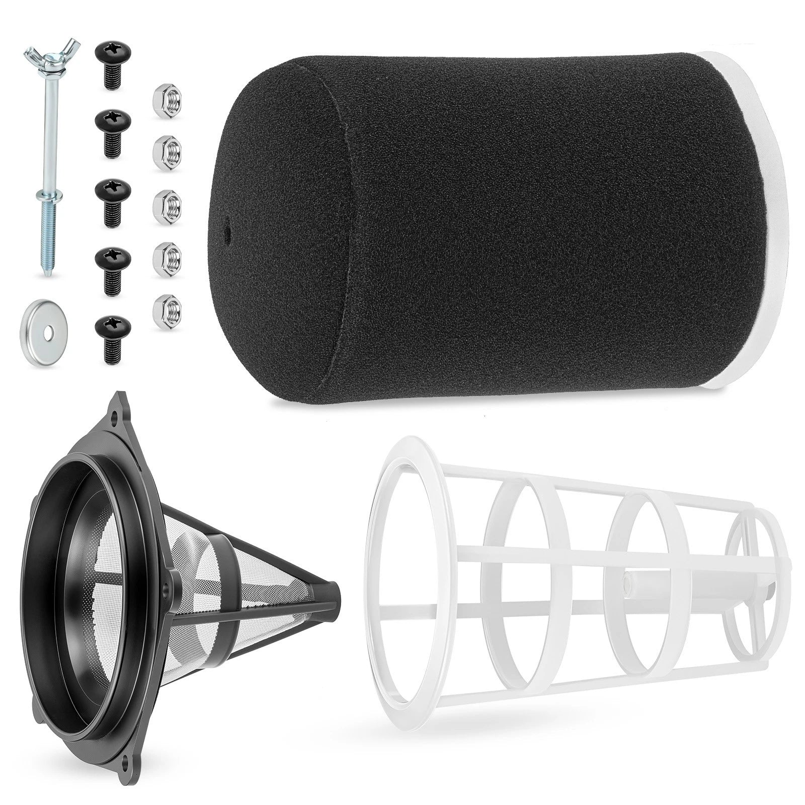 Air Filter & Cage Guide & Bolt Wing for Yamaha YFZ450 (2004–2009, 2012–2013, 2017)