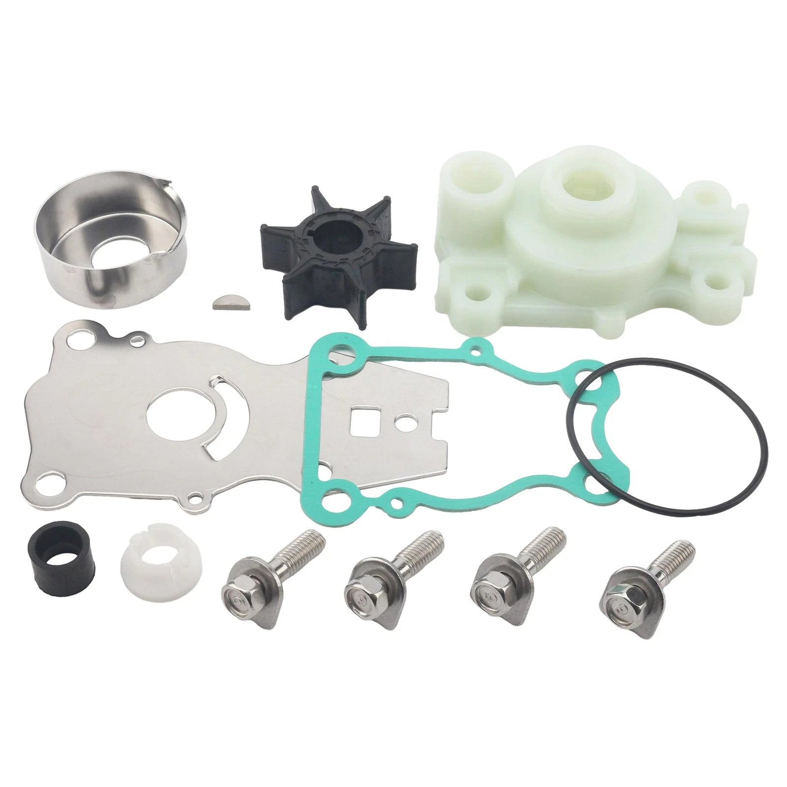 Water Pump Impeller Kit for Yamaha 25 30 40 hp 4-Stroke Outboard (66T-W0078)