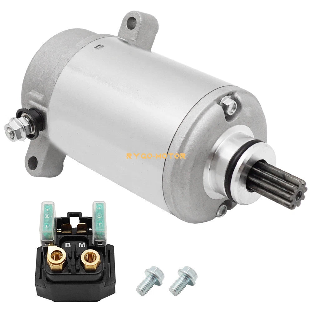 Starter Motor & Relay for Yamaha Wolverine 350 YFM350 YFM350FX (1995–2005)