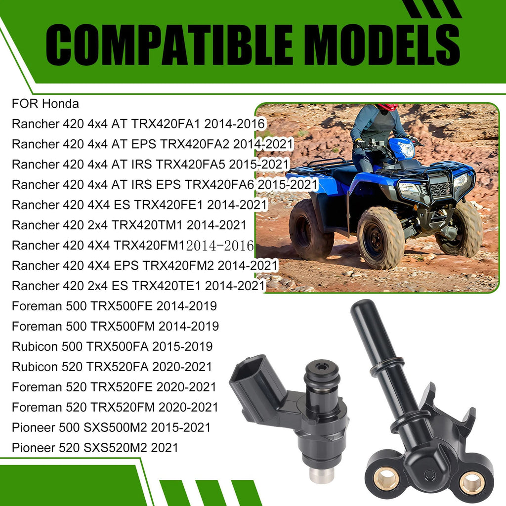 Fuel Injector & Joint Cap for Honda Foreman Rubicon 500 TRX500FA (2015–2019)