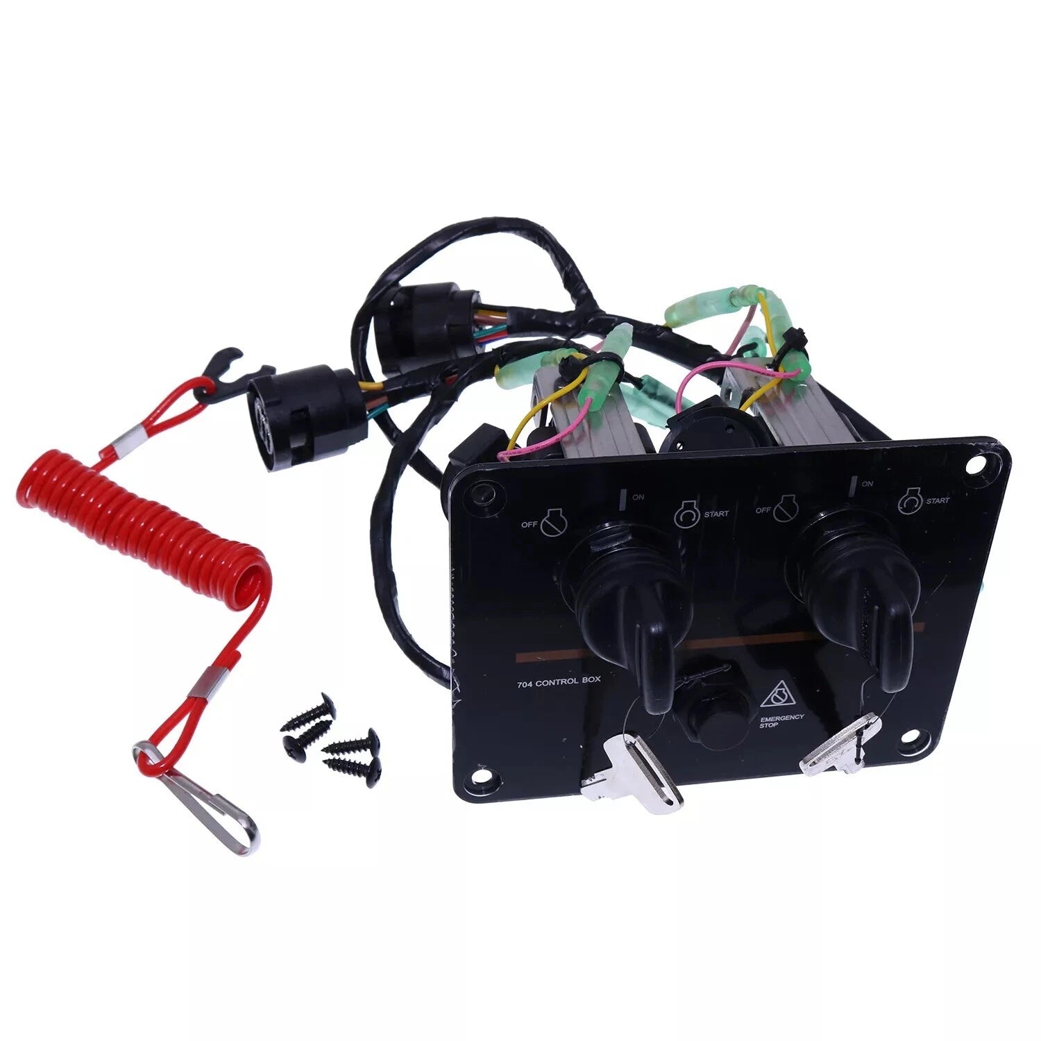 Top Twin Dual Key Switch Assembly for Yamaha (6K1-82570-08, 6K1-82570-13-00)