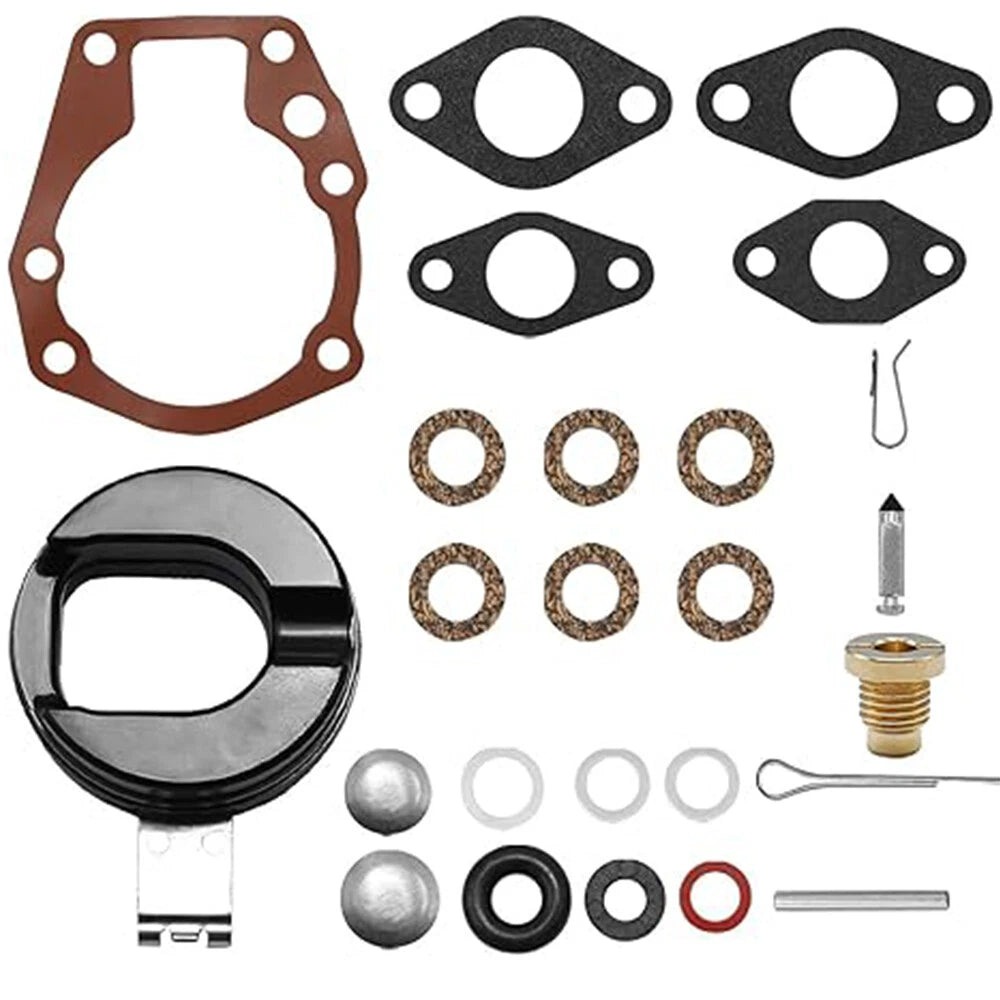 Carburetor Kit & Float for Johnson Evinrude 1.5-6 HP 439071 18-7043
