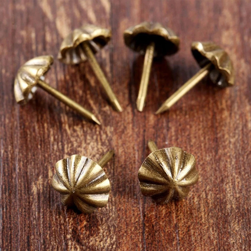 100Pcs Upholstery Nails for Vintage Furniture Decor